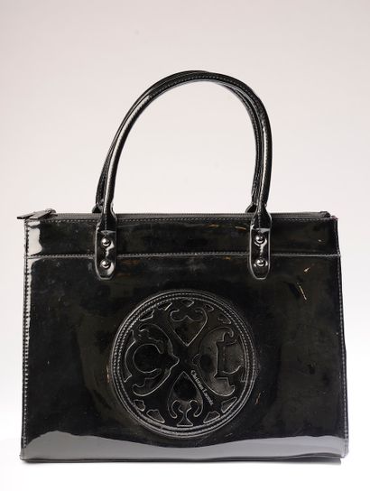 CHRISTIAN LACROIX. 

 Black patent leather...