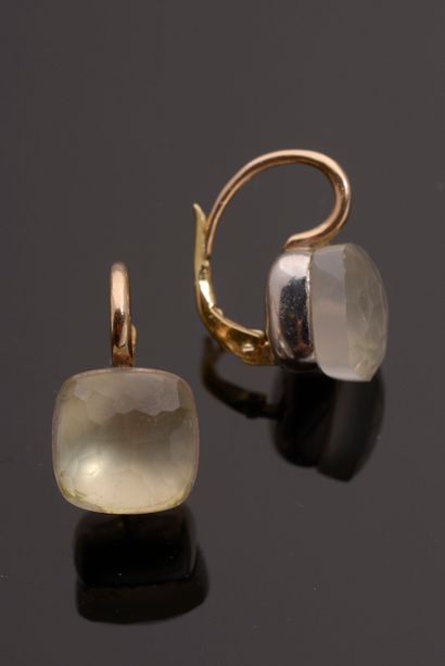 Pair of earrings in the Pomelato style adorned...