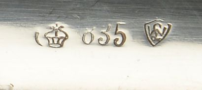 Silver tray 835 thousandths, rectangular...
