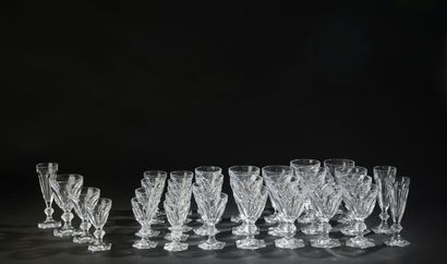 Part of service of crystal glasses, model...