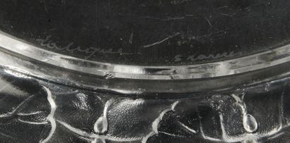 Plate in moulded and pressed crystal, the...