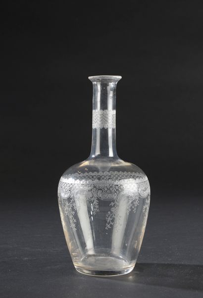 Suite of twelve blown crystal stemmed glasses,...