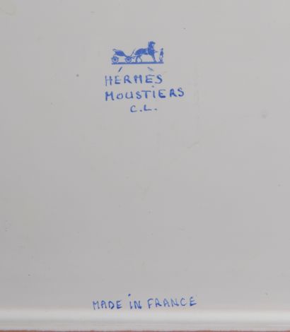 Rectangular earthenware trivet model ''Les...