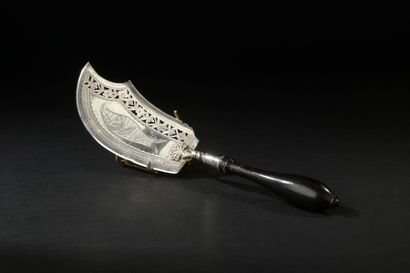 Fish shovel in silver 950 thousandths openwork...