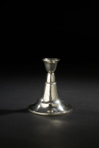 Twelve small spoons tapered out of silver...