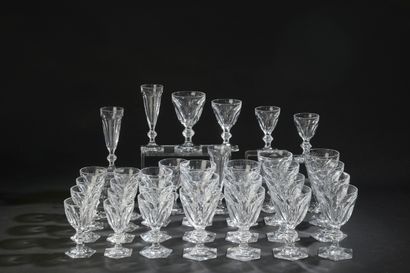 Part of service of crystal glasses, model...