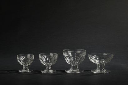 Part of service of crystal glasses model...