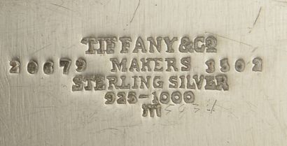 Two silver cups 925 thousandths, one round,...