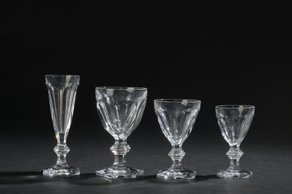 Part of service of crystal glasses, model...