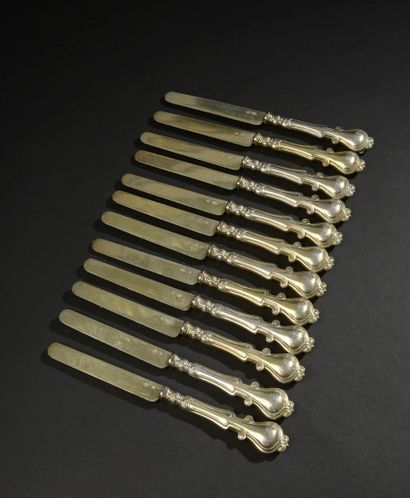 
Part of a dessert set in silver 950 thousandths...