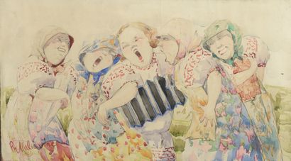 Philippe MALIAVINE (1869-1940).

Cinq femmes...