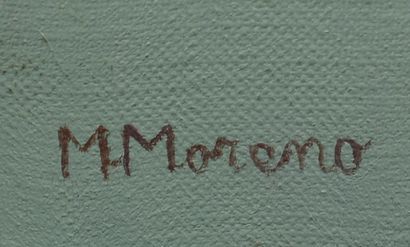 Michel MORENO (né en 1945).

Le trompettiste.

Huile...