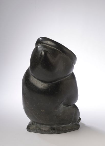 Art Inuit, dans le goût de Levi QUMALUK (1919-1997).

Homme...
