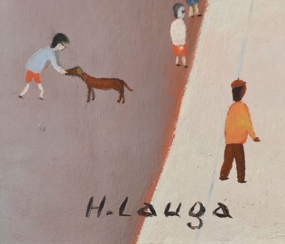 Henri LAUGA (né en 1918). 

Paysage basque...