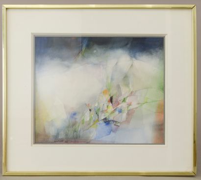 WOLFRAM (1924-2016).

Abstraction cubiste...