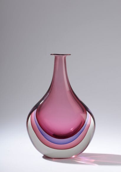 MURANO.

Grand vase à panse aplatie en verres...