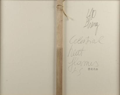 Lao SHENG (né en 1946).

Composition rouge,...