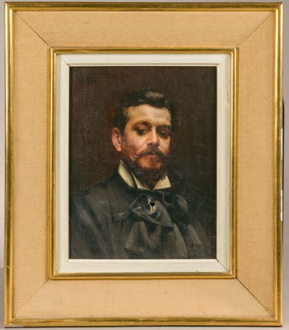 Paul SAÏN (1853-1908). 
Portrait d'homme...