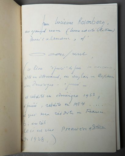 OZENFANT (Amédée). Art. Taken, Jean Budry,...