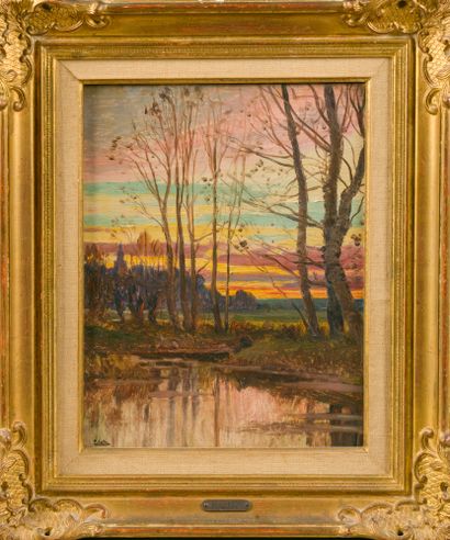Paul SAÏN (1853-1908).
La Barthelasse, 1906...