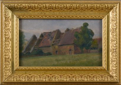 Octave LINET (1870-1962). 

Corps de ferme....