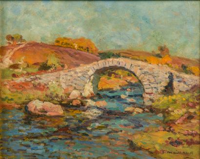 Fernand MAILLAUD (1862-1948).
Paysage au...