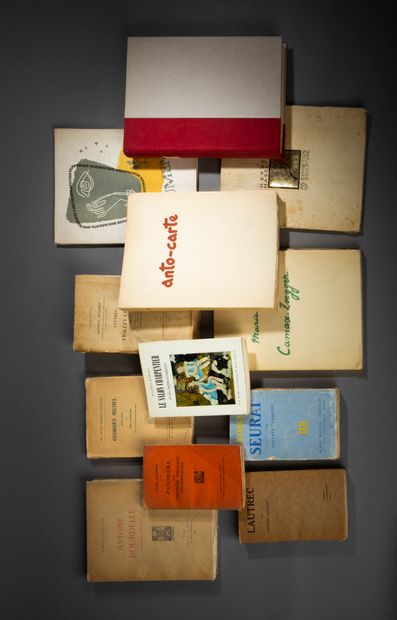 Set of volumes with signed autographs including...