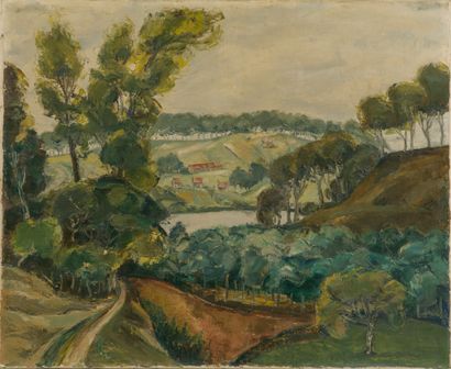 Domingos TOLEDO PIZA (1887 - 1945). 
Paysage...