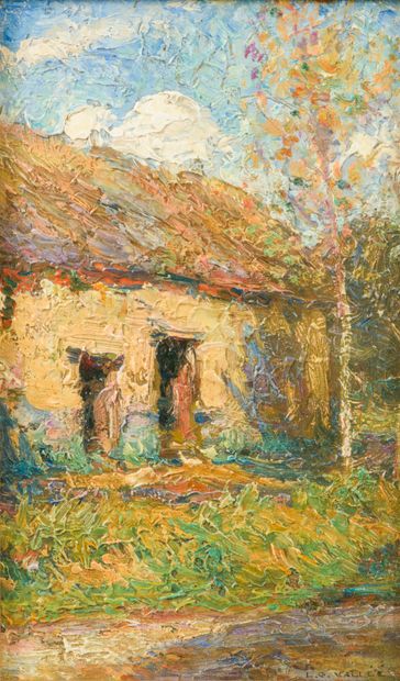 Ludovic VALLÉE (1864-1939). 
La chaumière...