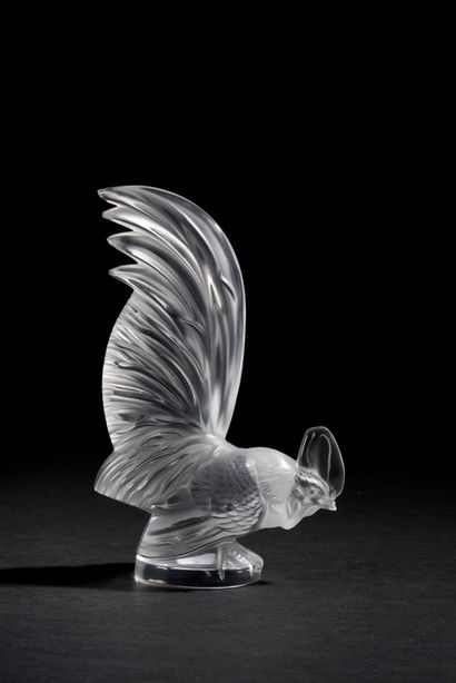 LALIQUE FRANCE
Coq en verre moulé pressé...