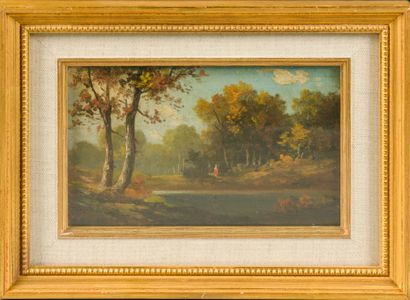Ecole du début du XXe siècle. 
Paysages de...