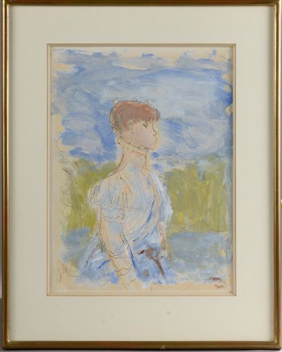 Henri HERAUT (1894-1981).
Portrait de femme...