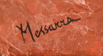 Robert MESSARRA (1944 - 2012).
Toits, 1982.
Huile...