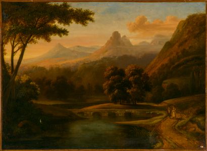 Edme-François DAUBIGNY (1789-1843).
Paysans...