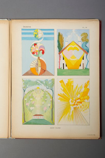 [COLLECTIVE]. Drawings. 20 color plates....