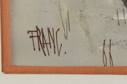 François FRANC (né en 1926).
Paysage de Vendée.
Encre...