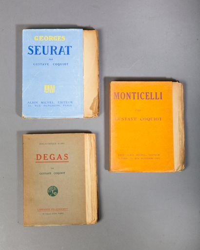 COQUIOT (Gustave). Set of 3 volumes in-8...