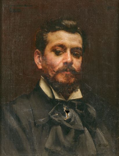 Paul SAÏN (1853-1908). 
Portrait d'homme...