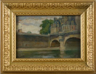 Octave LINET (1870-1962). 

Vue des quais...
