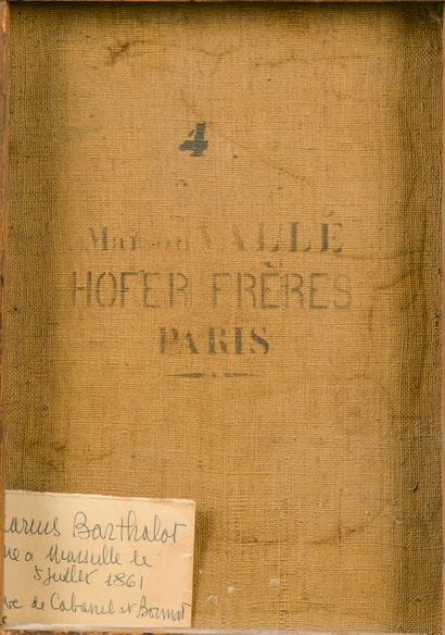 Marius BARTHALOT (1861-1955).
Militaire accoudé...