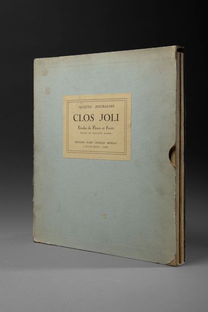 ZOUBALOFF (Jacques). Clos joli. Paris, Charles...