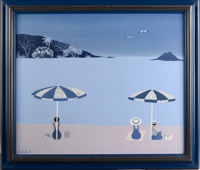 Francis LATREILLE (né en 1948).
La plage...