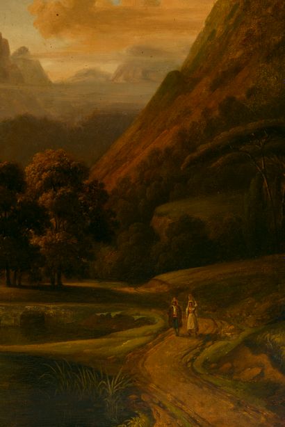 Edme-François DAUBIGNY (1789-1843).
Paysans...