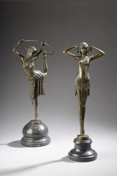 Demetre CHIPARUS (1886-1947), d'après.
Ensemble...