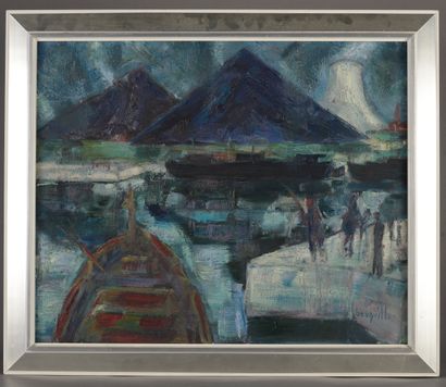 Robert BOUQUILLON (1923-2013). 
Les terrils....