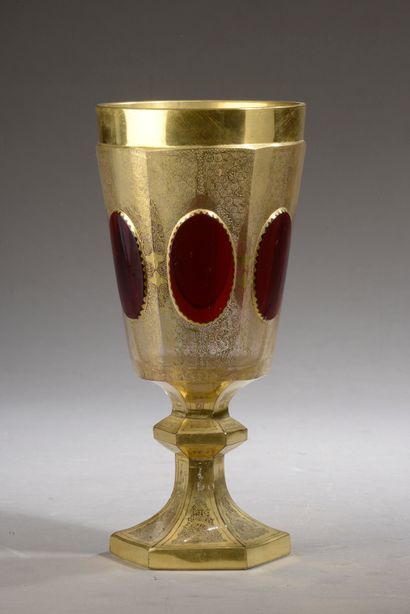 BOHEME - XIXth century.
Important chalice...