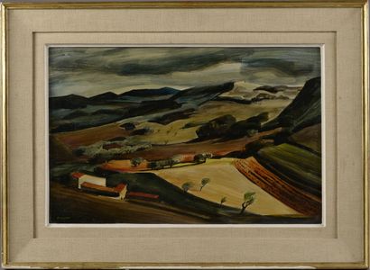 Max PAPART (1911-1994). 

Paysage vallonné....