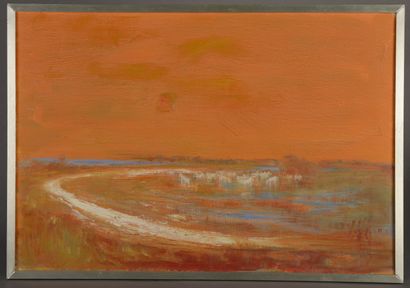 Robert BOUQUILLON (1923-2013).
Paysage au...