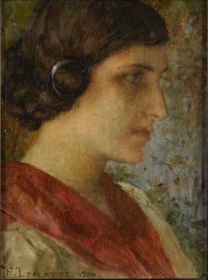 Fernand LEMATTE (1850-1929).

Portrait d'une...