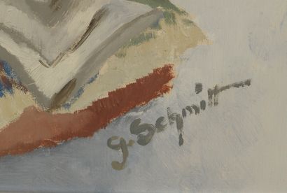 G. SCHMITT (XXe siècle).

Bouquet d'arums...